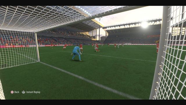 FIFA 23 PS5 Liverpool Diogo Jota Header Deflects Off A Defender And Hits The Post In Goal