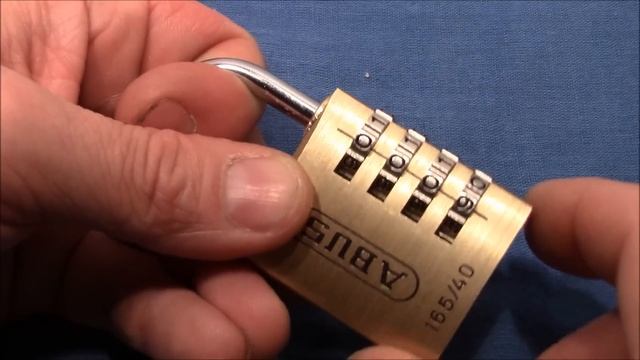 (picking 115) ABUS 165/40 4-wheel combination lock decoded [false gates] - reliable, simple & quick