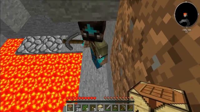 Хардкорные Выживание в MineCraft Co-Op #1(Спавнер Пауков!)