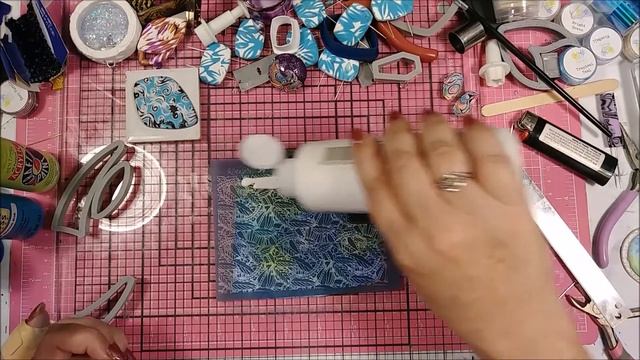 Batik Look On Polymer Clay