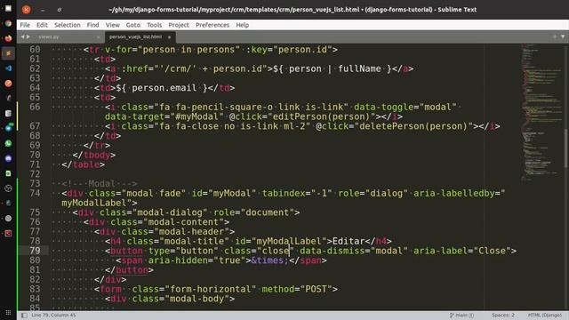 Editando Formulários Com VueJS - Django #09