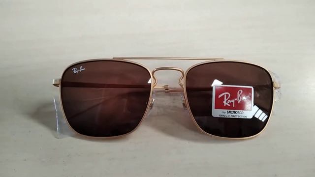 Unboxing Genuine Sunglasses Ray Ban RB 3588 Occhiali Da Sole Made In Italy