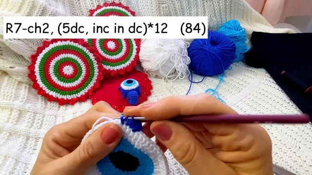 Mysterious Curse: Secrets Of Evil Eye Crochet 🧿 Вʼязана гачком підставка