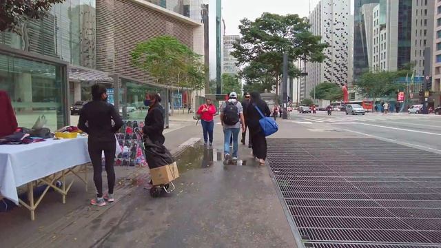 Walking on Paulista Avenue ?? São Paulo Brazil 4K2021
