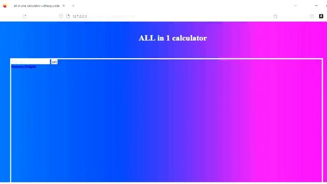 Calculator use html css and javascript  all in one calculatorjavascript webdevelopment apnacol