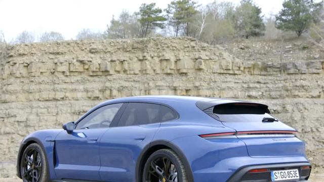 2022 Porsche Taycan 4S Cross Turismo - Detailed Look - Neptune Blue