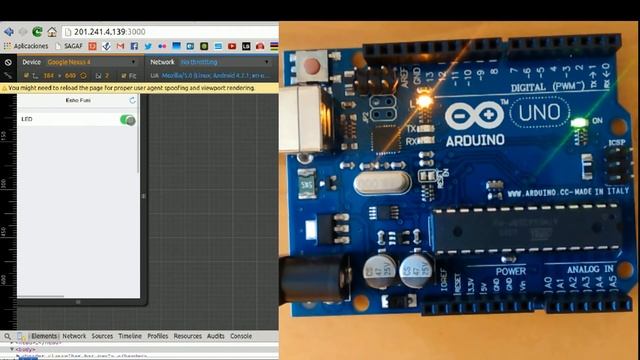 Cylonjs + Ratchet + Arduino