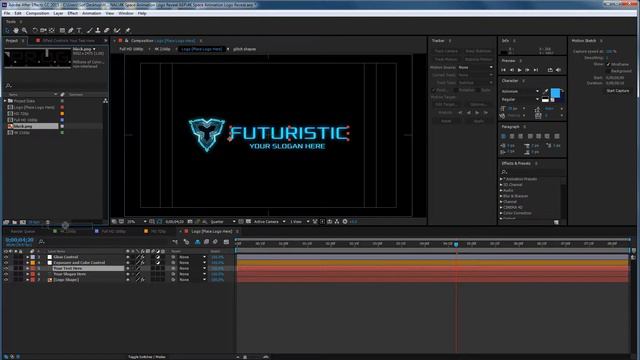 4K Space Animation Logo Reveal