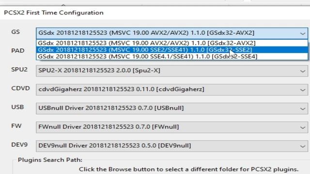 Pcsx2 The Selected GS plugin failed to load