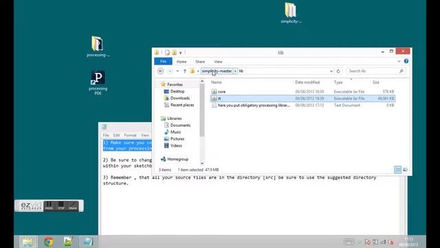 Simpliest Way To Make A Processing Library