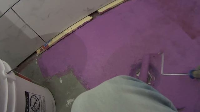 Работа в США. Гидроизоляция пола душа.