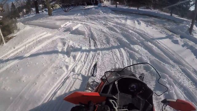 Riding In Fresh Powder- Polaris 550 Indy