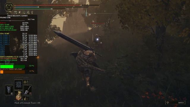 Elden Ring Maximum Settings 1080p  RTX 4060  R9 7900X3D