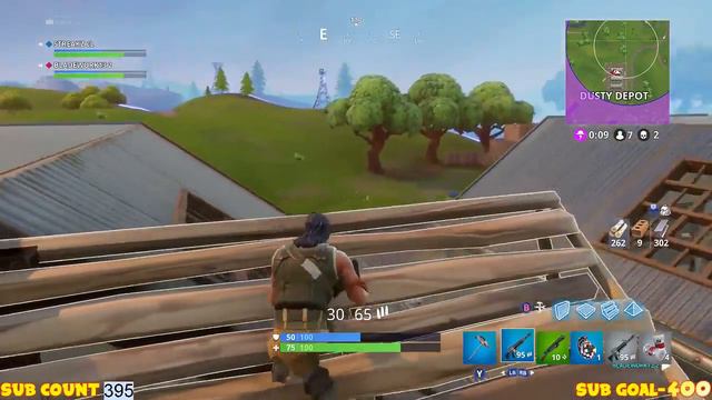 Xbox One X Fortnite Gameplay - New Weapons - Road To 400
