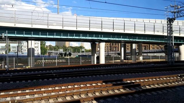 Из окна поезда по кольцу МЖД