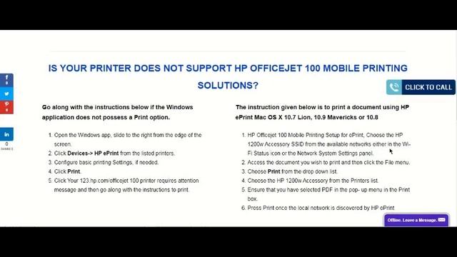 Hp Officejet 100 Mobile Printer Bluetooth Setup Android