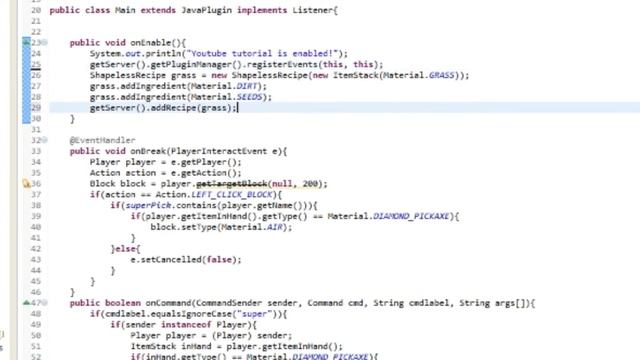 Java Bukkit Plugin Tutorial #2 - Egna Crafting Recept Och Items!
