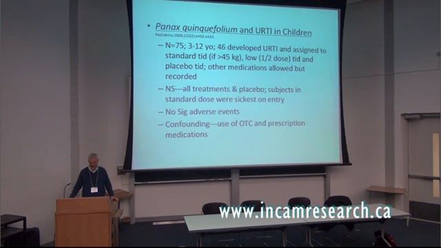 IN-CAM 2012 Public Forum - Dr. Paul Saunders - Herbs, Homeopathy And The Common Cold