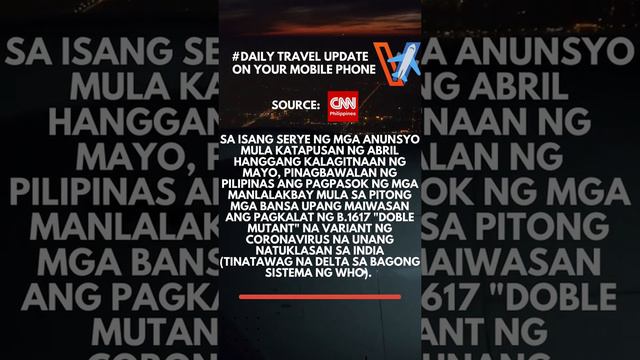 🛑BREAKING! TRAVEL BAN EXTENDED UNTIL JUNE 30! PARUSA SA MGA PILIPINO PINALAWIG!!