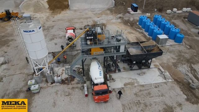 Крым, Коктебель. Бетонный завод МЕКА (MEKAMIX-60)