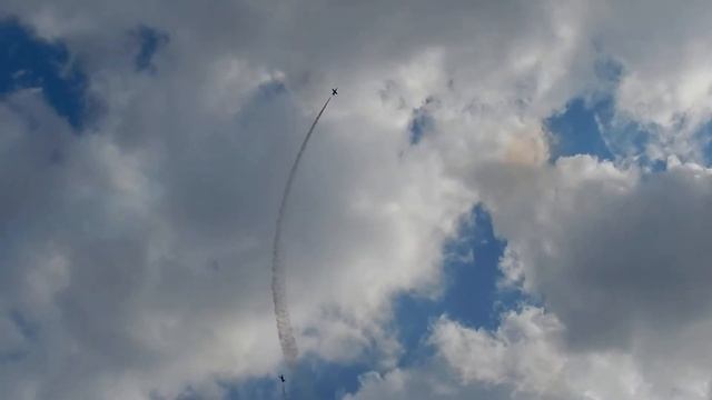 Выступление пилотажной группы 