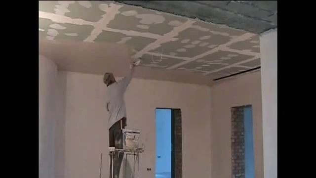 Шпаклюем потолок