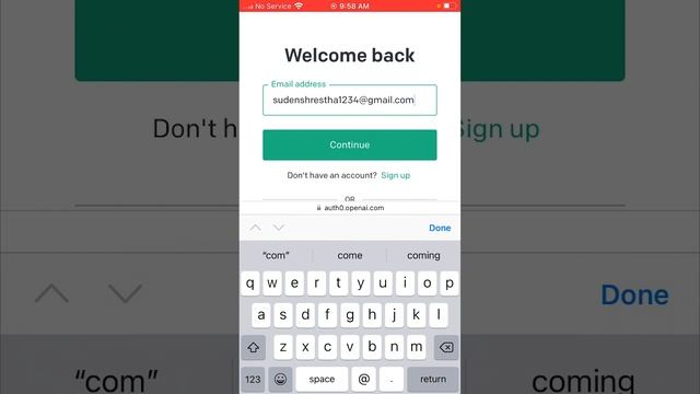 Chat GPT IPhone Sign In