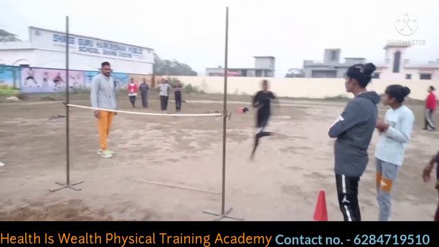 Girls 3 Feet 6 Inch High Jump Practice | Health Is Wealth Physical Training Academy.
