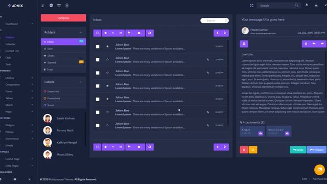 Adnix Responsive Bootstrap Admin Templates With Admin Panel