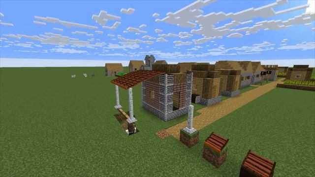 Улучшаю дом в деревне Minecraft/chisel And Bits/№1