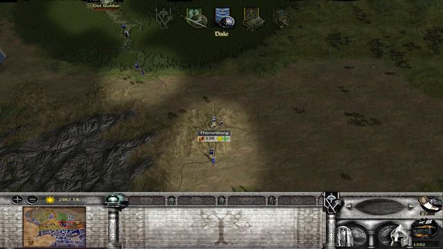 [43] Third Age: Total War 3.2 (MOS) - Gondor VeryHard - Scary Spiders