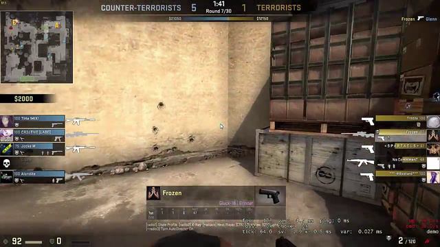 CS:GO Demo - Eco Round / ACE With A Stolen AWP