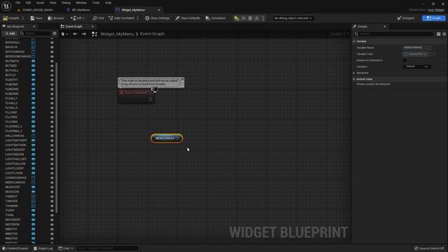 2408 - Blueprints. Menu Animation