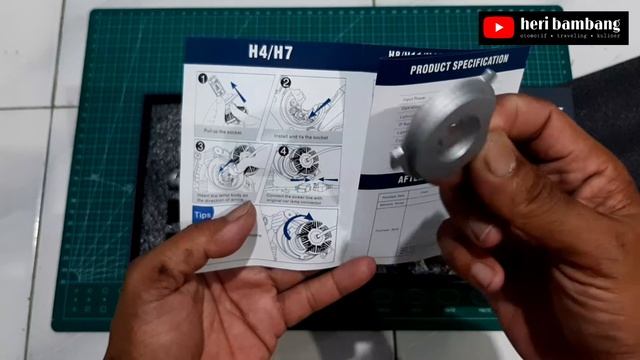 Cara Pasang Lampu H4 X3 Led Headlight 50 Watt Mobil