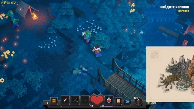 Minecraft Dungeons №2 Леса Криперов