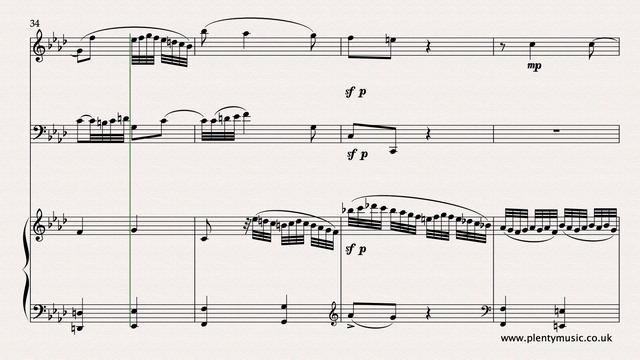 Schumann R. Arr. Kirchner | Study In Canon No. 4 Oboe, Cello & Piano