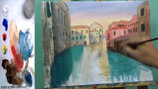Painting Tutorial On HOW TO PAINT Floating City Of Venice In Acrylics