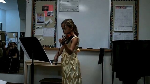 Natasha's Violin Performance, November 17, 2013.  Sping By Antonio Vivaldi