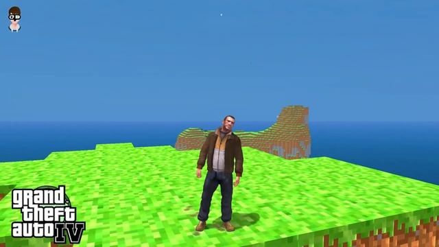 I Visited Minecraft Island In [GTA 4 V/S GTA 5]