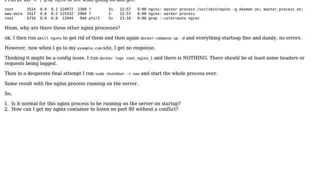 Nginx By Default Running On DigitalOcean Ubuntu 16.04