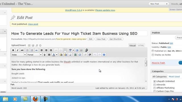 Generating Leads Online With SEO - Wealth Masters International - Lifepath Unlimited