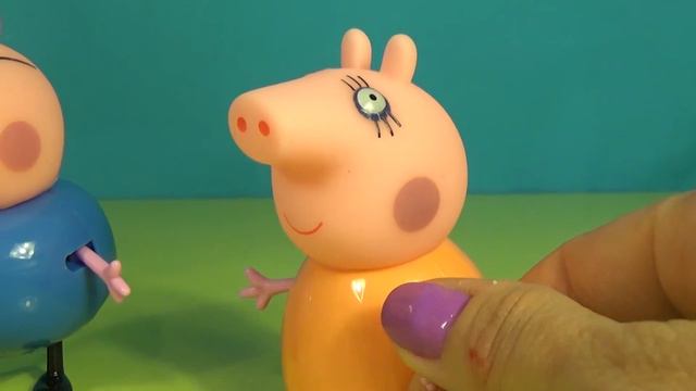 Мультик Свинка Пеппа и Джордж на игровой площадке. Мультфильм для детей