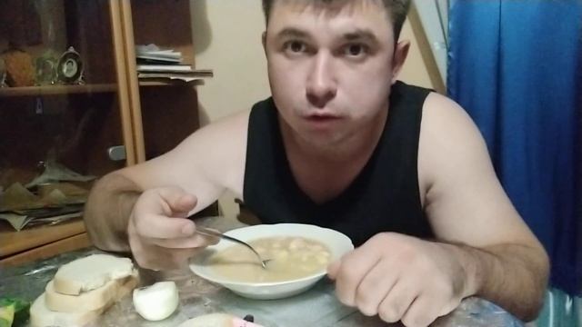 ОБЖОР ?️ ГОРОХОВЫЙ СУП З МЯСОМ СВИНИНЫ#мукбанг #mukbang
