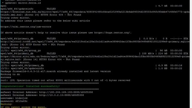 Install AaPanel Di Centos7 Free & Open Source Control Panel