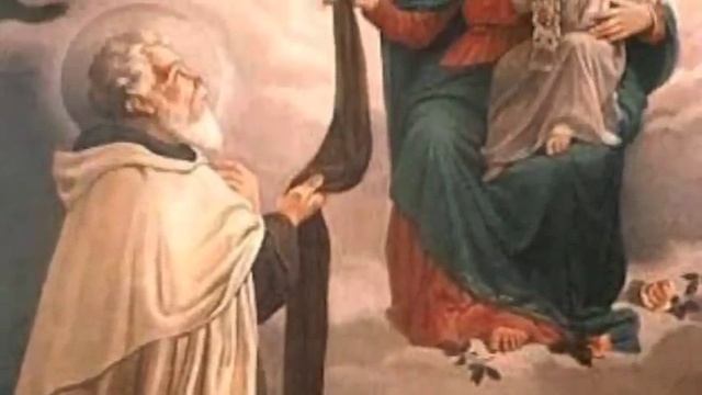 Escapulario carmelitano (escapulario café)