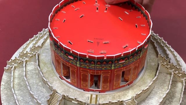 DIY Craft Instruction 3D Puzzle CubicFun THE TEMPLE OF HEAVEN