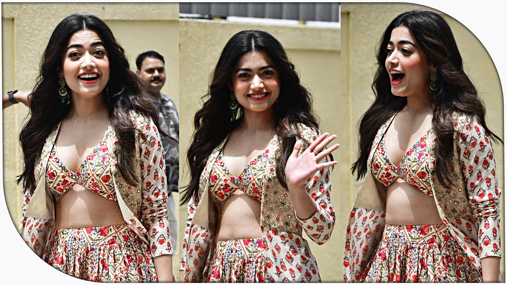 Rashmika Mandanna Looks Pretty During Trailer Launch Of The Goodbye Movie