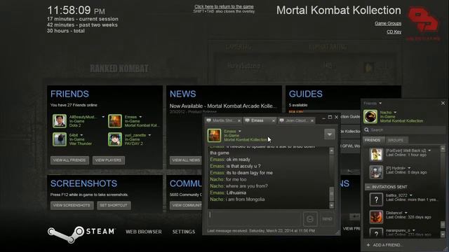 Steam MKAK UMK3 HurkySubzero Vs ShrunkThrower4 онлайн тоглолт (2014-3-22)