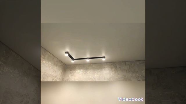 наши работы натяжных потолков и освещения в НСК