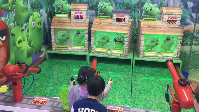 Angry Birds Play Center, D Park, Tsuen Wan, Hong Kong, Shooting Game